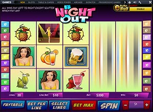 A night out slots game
