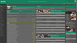 Bet365 sportsbetting screenshot