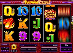 Burning desire slots game